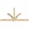 Ekena Millwork Redmond Rough Sawn Timber Gable Bracket, Douglas Fir, 84"W x 56"H x 4"D x 4"F, 16/12 Pitch GBW084X56X0404RED00RDF - alternate 5